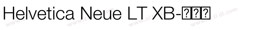 Helvetica Neue LT XB字体转换
